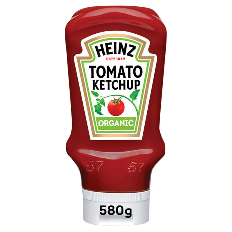 Heinz Organic Tomato Ketchup 580g, imported from the UK