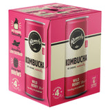 Remedy wild berry kombucha 4x330ml, imported from the UK
