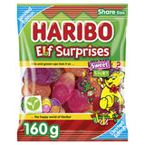 Haribo Elf Surprises Sweet & Sour Fruit Flavour Chewy Sweets Sharing Bag 160g
