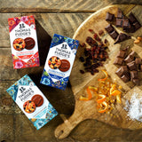 Dark Chocolate Coated Almond and Fruit Florentine Biscuits