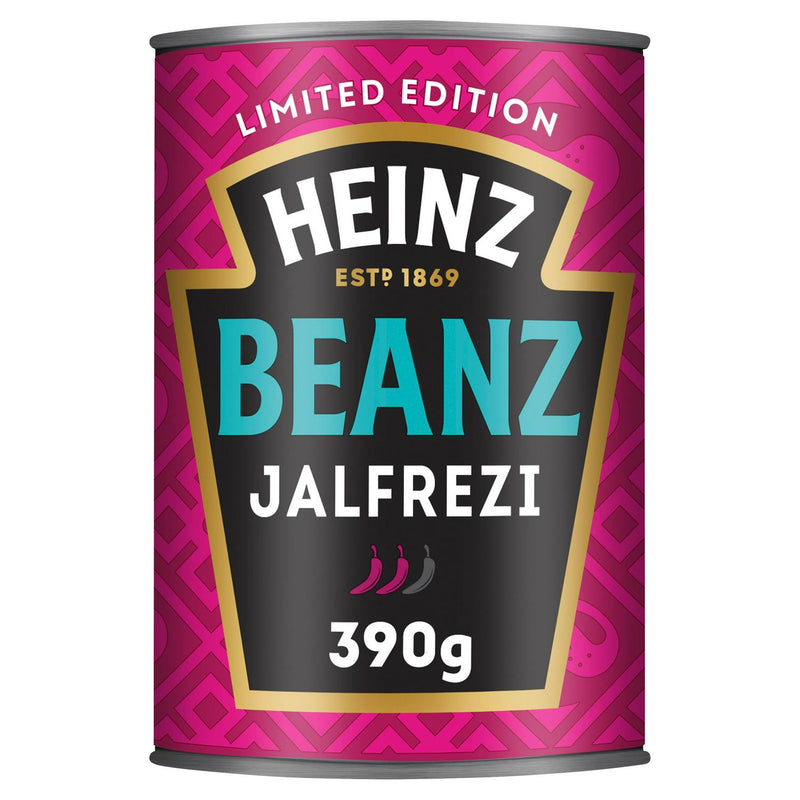 Heinz baked beans Jalfrezi 390g, UK version