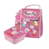 Insulated Compact Lunch Bag Set with 400ml Bottle and Snack Container