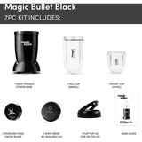 Magic bullet Deluxe Blender in black with 0.68 litre capacity, imported from the UK
