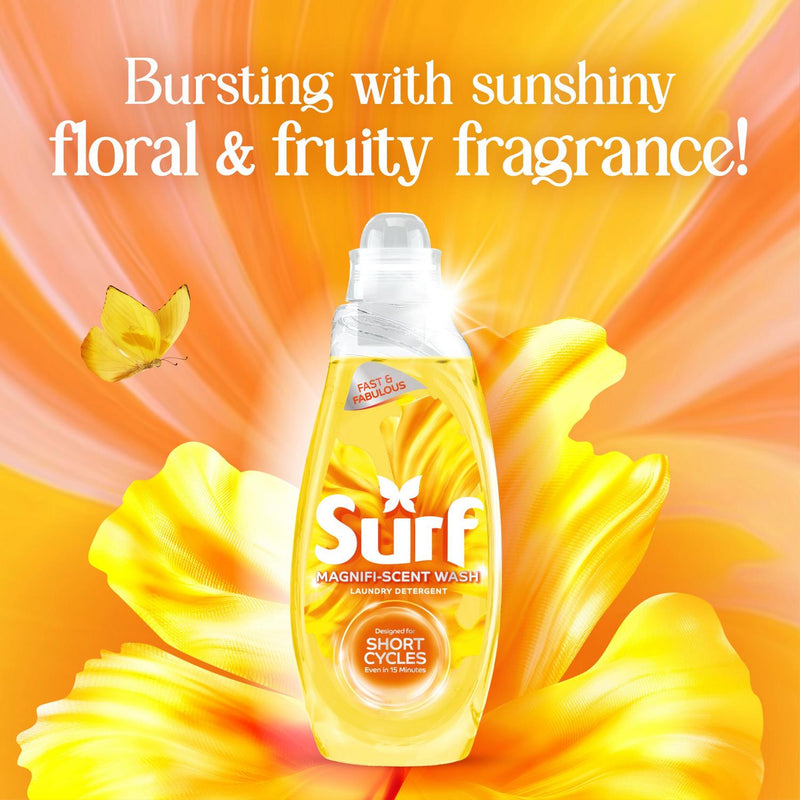 Surf Laundry Liquid Sunshine Blossom 837ml, imported from the UK
