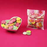 Swizzels Squashies Love Hearts Fruit Flavour 140g (British brand)