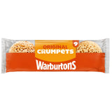 Warburtons traditional vegan crumpets pack of nine (British brand)