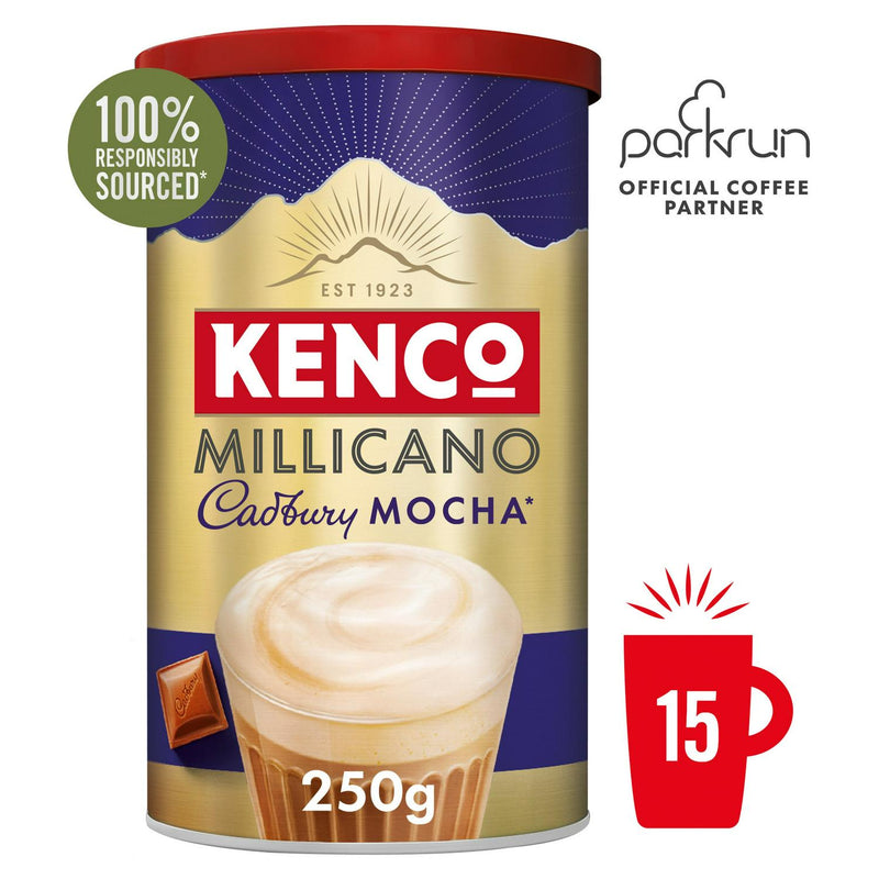 Kenco Mocha Instant Coffee Cadbury 250g, imported from the UK