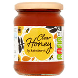 Sainsbury's pure clear honey 454g jar (British brand)