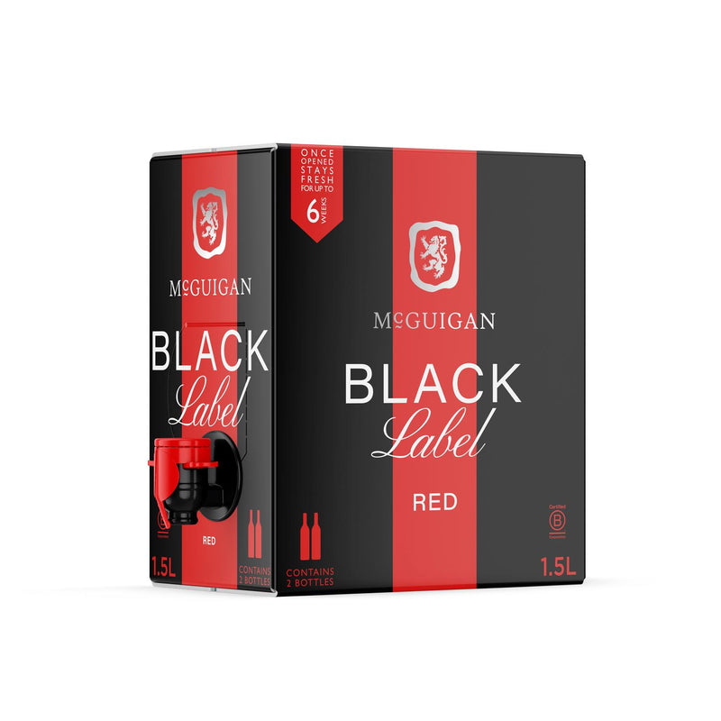 McGuigan Black Label red wine 1.5L, imported from the UK