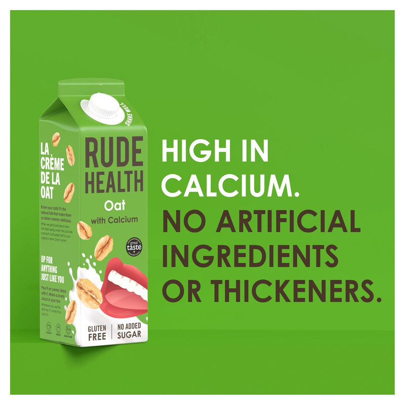Rude Health oat drink with calcium 1L, imported from the UK