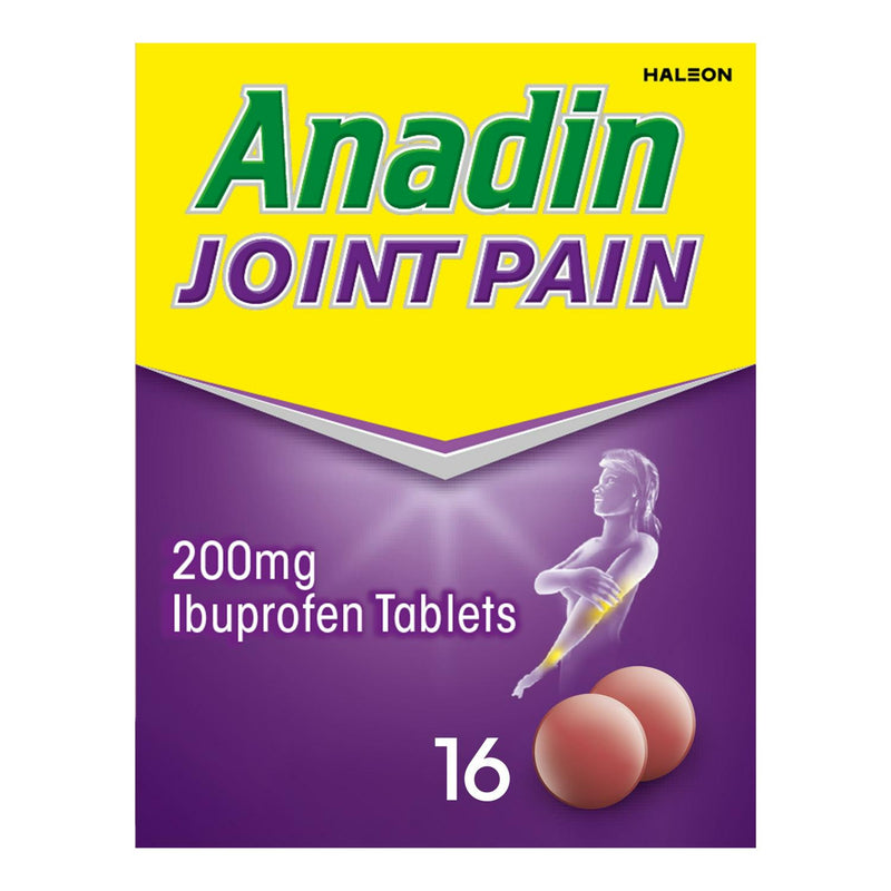 Anadin Joint Pain Relief Ibuprofen Tablets 16 count - British product