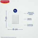 Elastoplast waterproof wound dressings with silver protection 5pk - British product