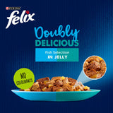 Felix wet cat food fish selection pouches 12x85g - British product