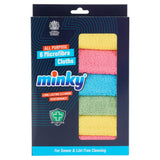 Minky All Purpose Microfibre Cloths 6 Pack 28x30cm, imported from the UK