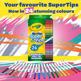 Crayola Super Tips felt tip markers pack of 24 - British product