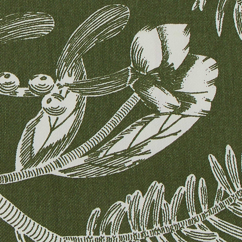 Habitat Floral Stripe Cotton Table Runner Green 220 x 33cm, UK version