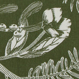 Habitat Floral Stripe Cotton Table Runner Green 220 x 33cm, UK version