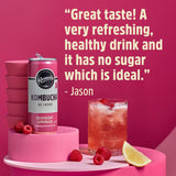 Remedy Kombucha Raspberry Lemonade 700ml, imported from the UK