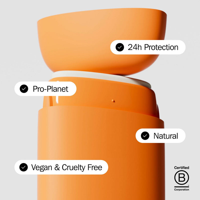 Refillable Natural Deodorant Set with Citrus Scent 40g