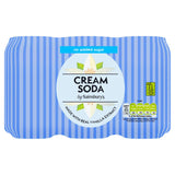 Sainsbury's Diet Cream Soda, No Added Sugar 6x330ml
