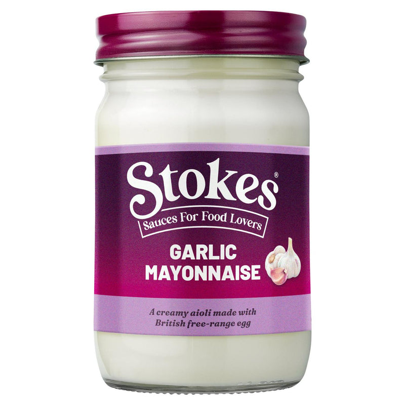 Stokes Garlic Mayonnaise 345g dairy free product (British brand)
