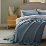 Sainsbury's Home Rustic Blue fleece throw 125 x 150cm (British brand)