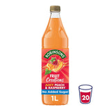 Robinsons Fruit Creations peach raspberry squash 1L, imported from the UK