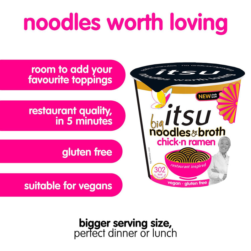 Instant Chicken Flavour Ramen Noodles & Broth Pot 93g
