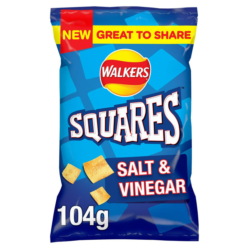 Salt and Vinegar Flavour Potato Snacks Sharing Bag 104g