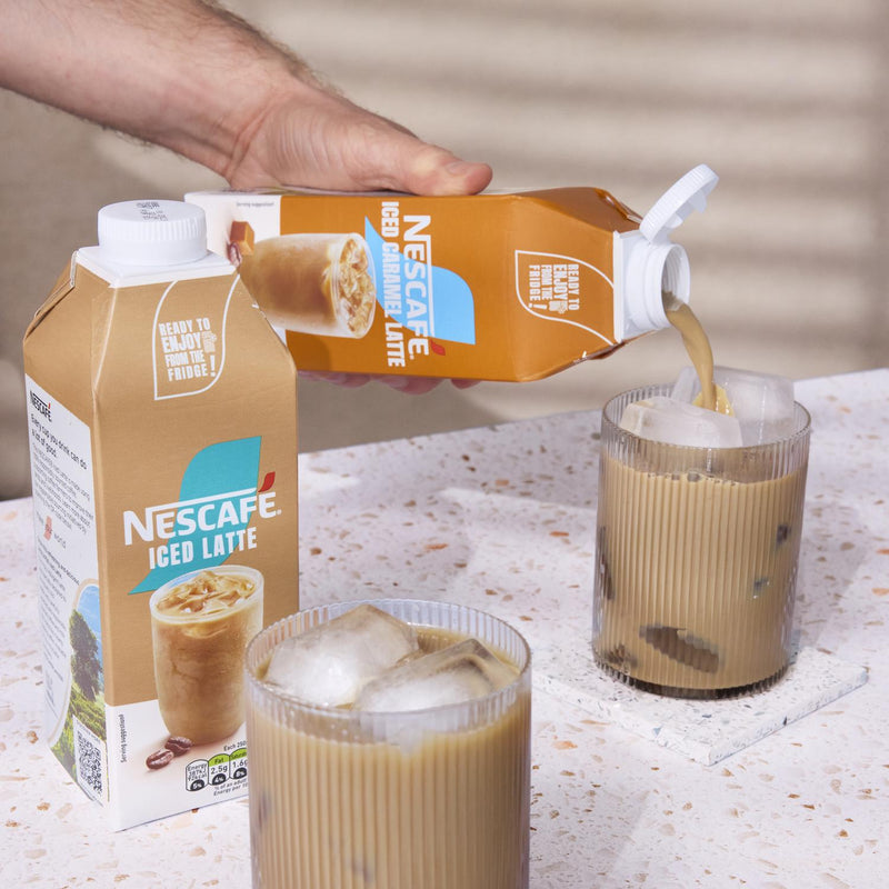 Nescafe Iced Coffee Caramel Latte 750ml, imported from the UK