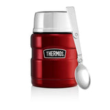 Thermos Stainless King red food flask 470ml (British brand)