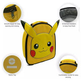 Hox Pikachu Shaped Lunch Bag 24.5cm High, UK version