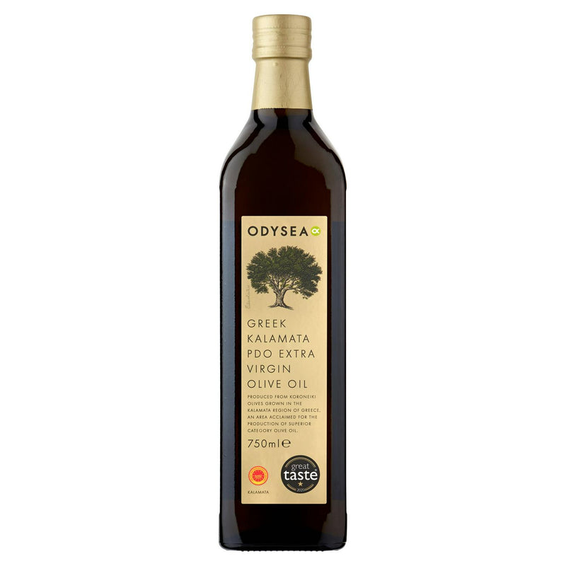 Odysea Greek Kalamata PDO Extra Virgin Olive Oil 750ml, imported from the UK