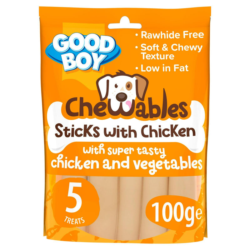 Good Boy Chicken Stick Rawhide Free Dog Treats 100g, UK version