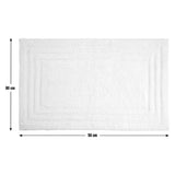 Habitat Cotton Deep Pile Bath Mat White 80x50cm, UK version