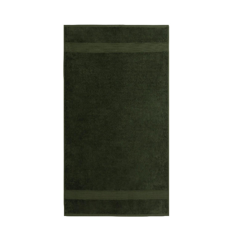 Habitat Egyptian hand towel in forest green, 90cm x 50cm, UK version