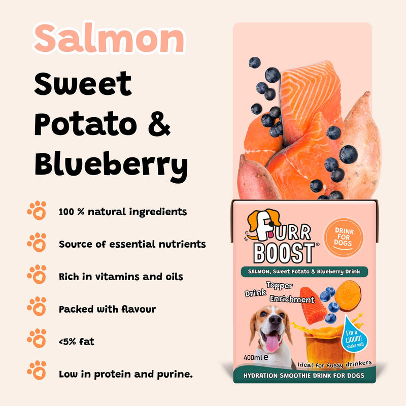 Furr Boost salmon dog drink 400ml - British product
