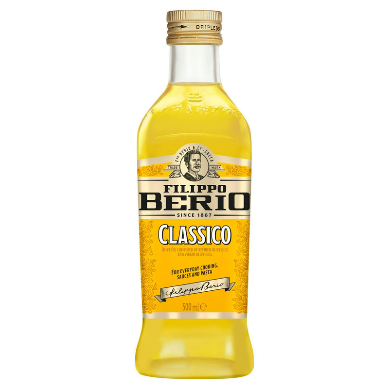 Filippo Berio olive oil 500ml container - British product