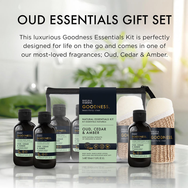 Baylis & Harding Oud Cedar Amber Gift Set - British product