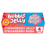Angel Delight Strawberry Jelly & Strawberry Boba Bubble Dessert Snack Pot x4