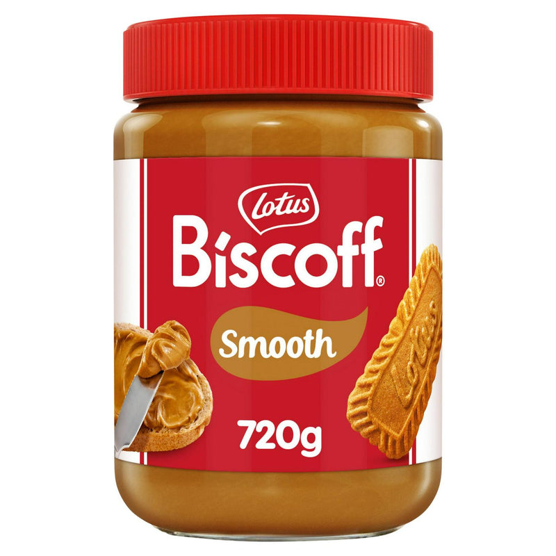 Lotus Biscoff Smooth Caramelised Biscuit Spread 720g, UK version