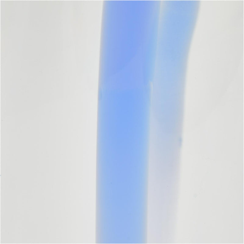 Habitat Art Glass Stripe Vase - Blue