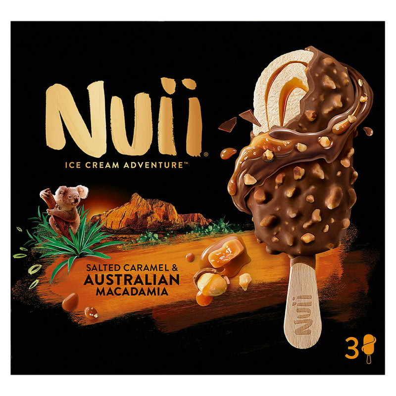 Nuii Salted Caramel & Australian Macadamia Cup 270ml, imported from the UK