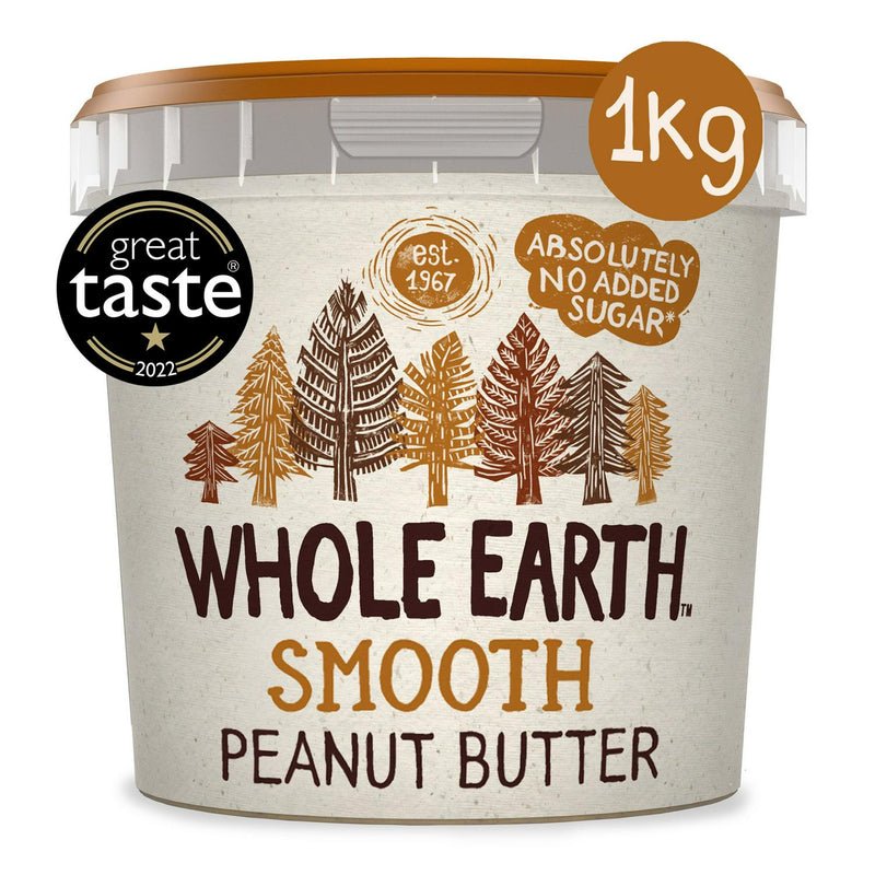 Whole Earth smooth peanut butter spread 1kg (British brand)