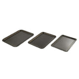 Sainsbury's Home 3 Piece Baking Tray Set Steel (British brand)