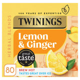 Twinings Lemon & Ginger Tea, 80 Tea Bags