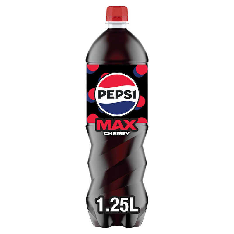 Pepsi Max Cherry Cola 1.25L, imported from the UK