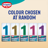 Dr. Oetker Number 1 birthday cake candle - British product