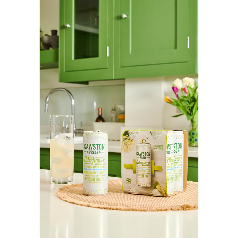 Cawston Press Elderflower Lemonade 4 x 250ml - British product