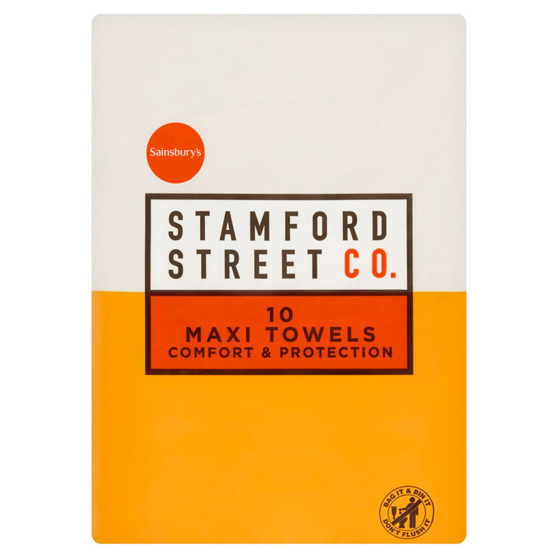Novon maxi towels 10 pack, imported from the UK
